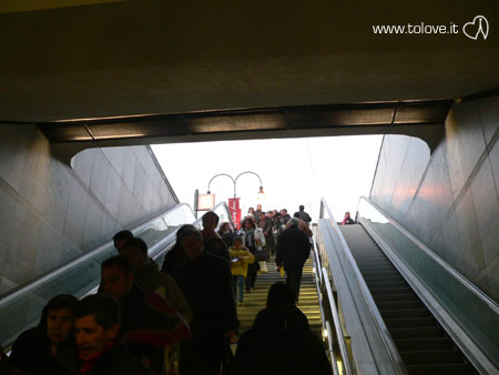 L'ingresso della Metro a Porta Susa